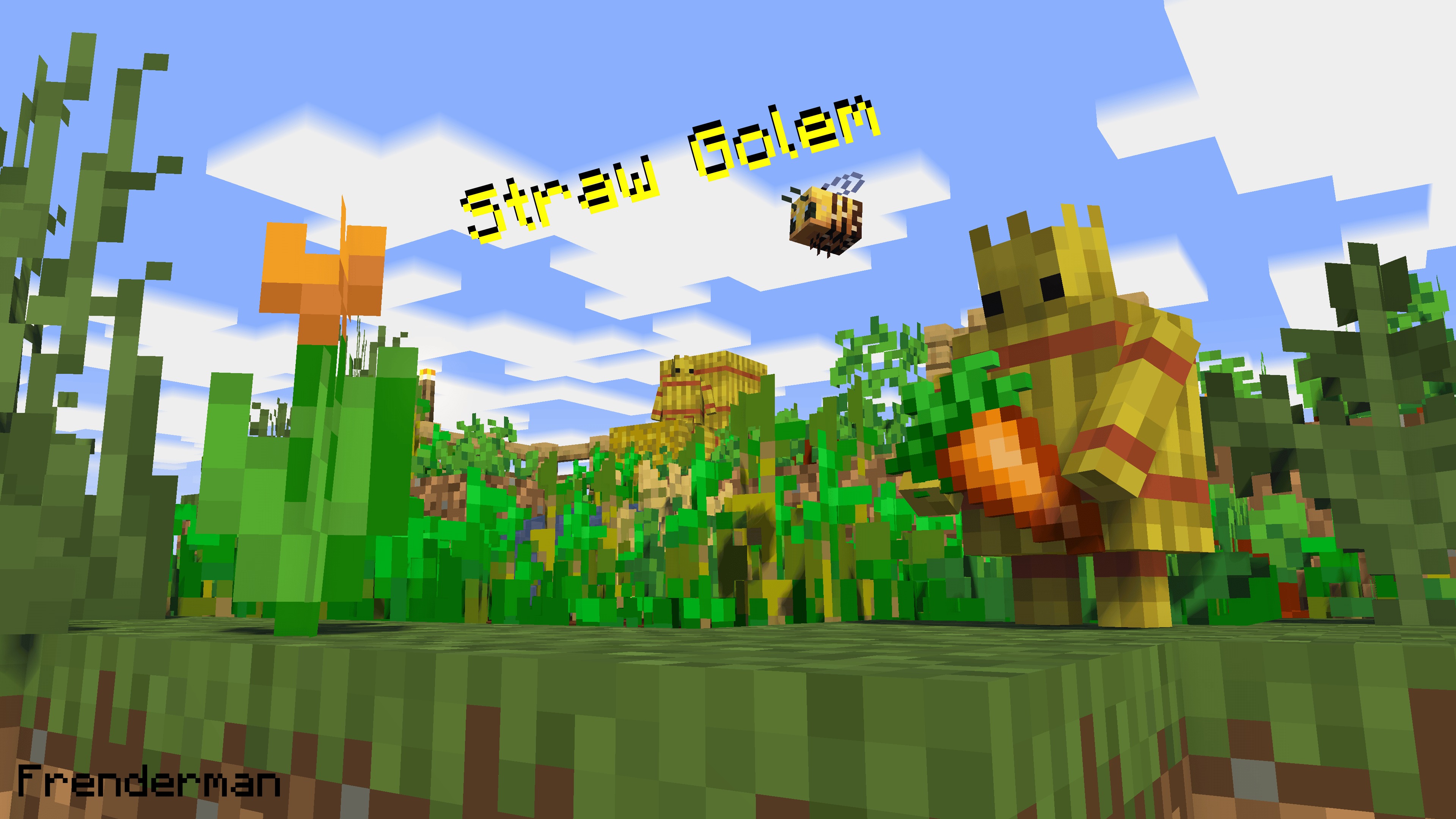 Straw Golem Rebaled for Minecraft 1.15.2