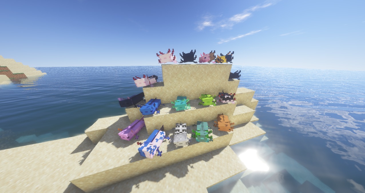 More Axolotls for Minecraft 1.17