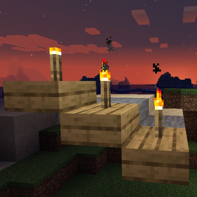 Torch Slabs for Minecraft 1.15.1