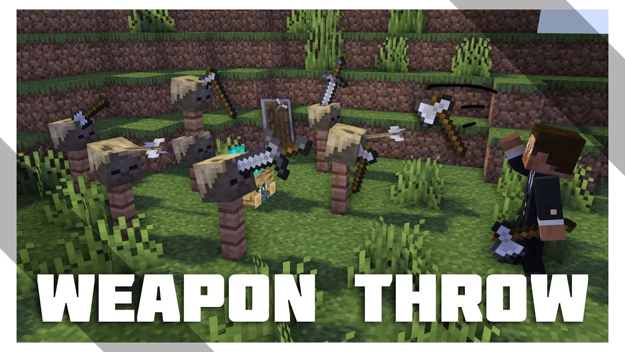 Weapon Throw for Minecraft 1.16.1