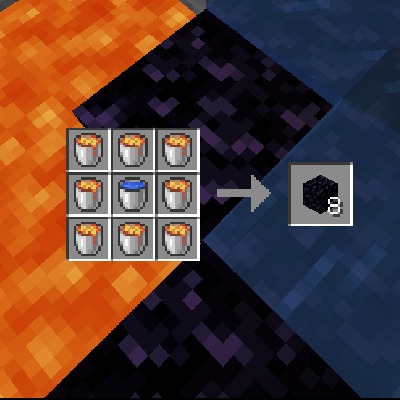 Craft Obsidian for Minecraft 1.16.5