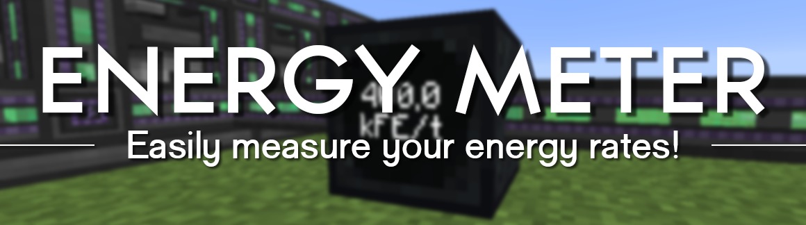 Energy Meter for Minecraft 1.17.1