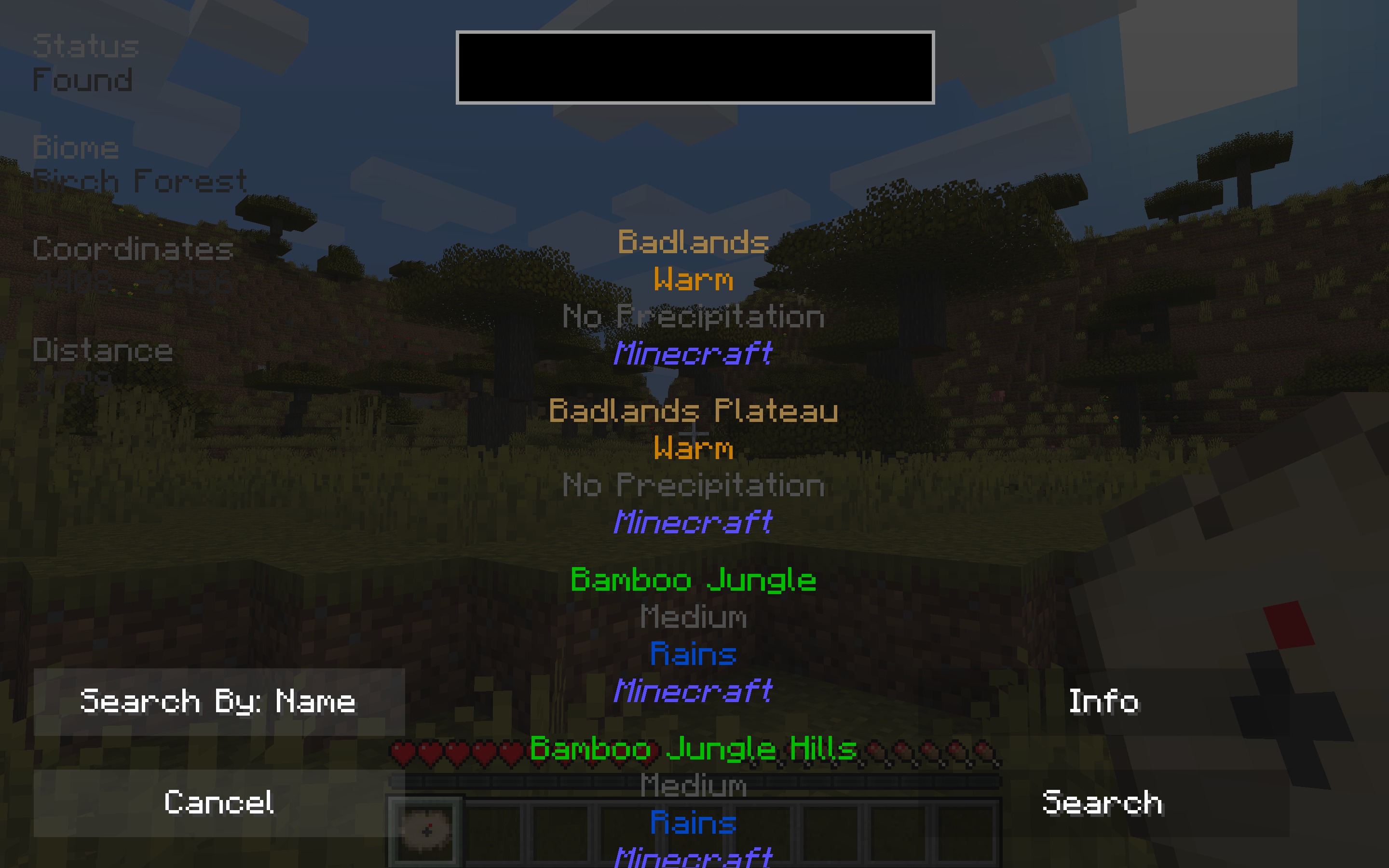 Biome Locator for Minecraft 1.17