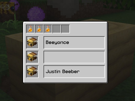 Beenfo for Minecraft 1.16