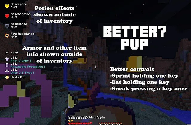 Better PvP for Minecraft 1.15.2