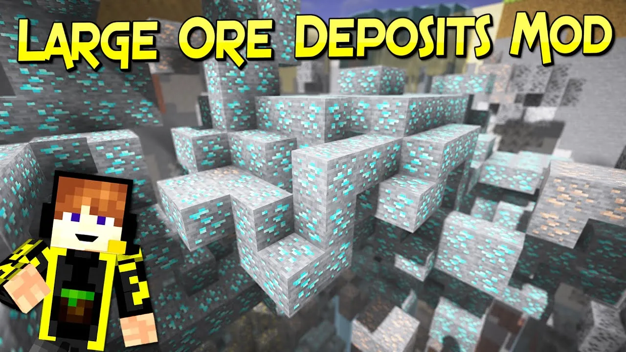 Large Ore Deposits for Minecraft 1.16.3