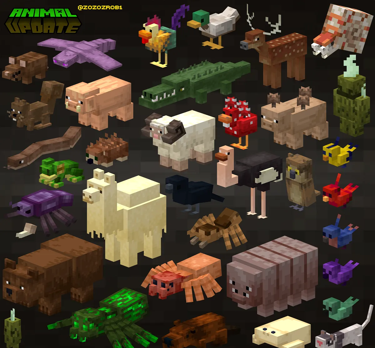 Animal update for Minecraft 1.15.2