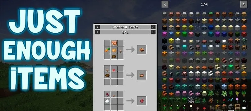 Just Enough Items for Minecraft 1.16.1