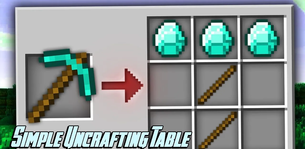 Simple Uncrafting Table for Minecraft 1.19.4