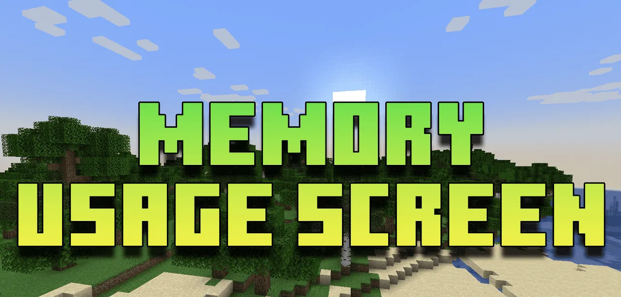 Memory Usage Screen for Minecraft 1.19.4