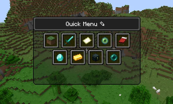 Quick Menu for Minecraft 1.20.1