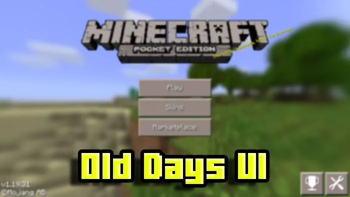 VDX: Old Days UI for Minecraft Pocket Edition 1.19