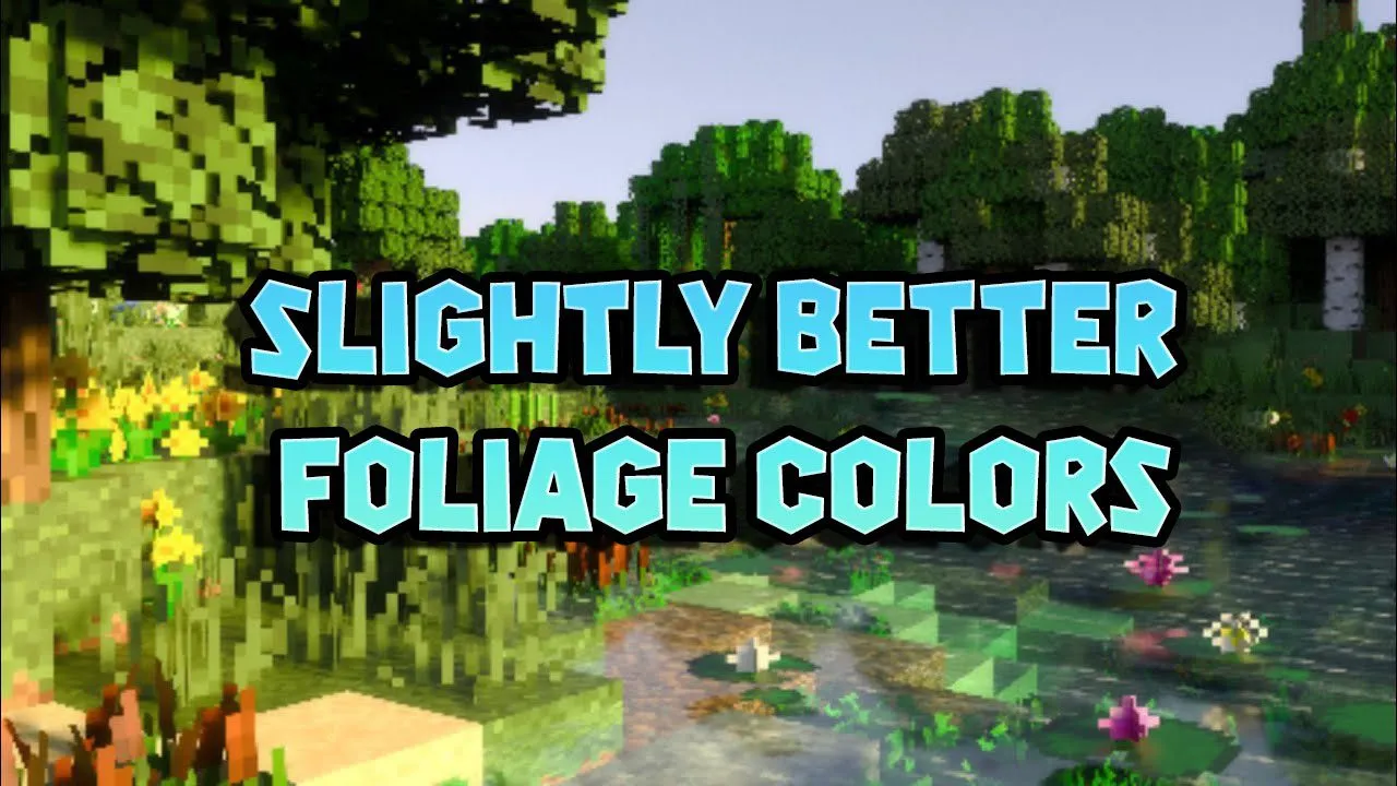 Slightly Better Foliage Colors for Minecraft Pocket Edition 1.20