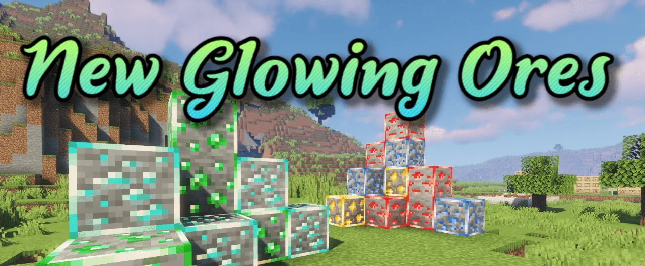 New Glowing Ores for Minecraft 1.20.2