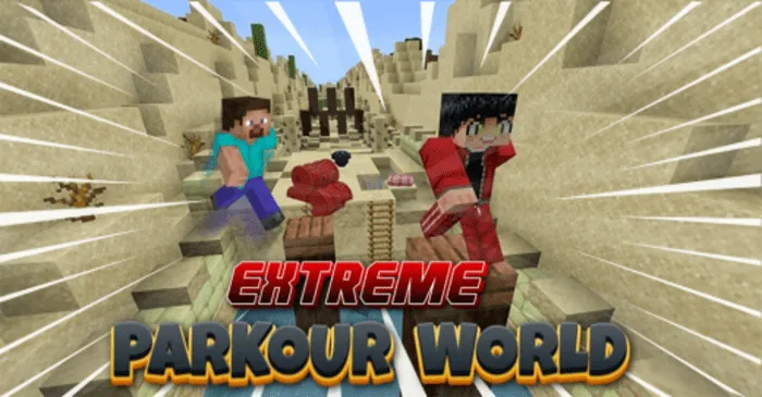 Extreme Parkour World for Minecraft Pocket Edition