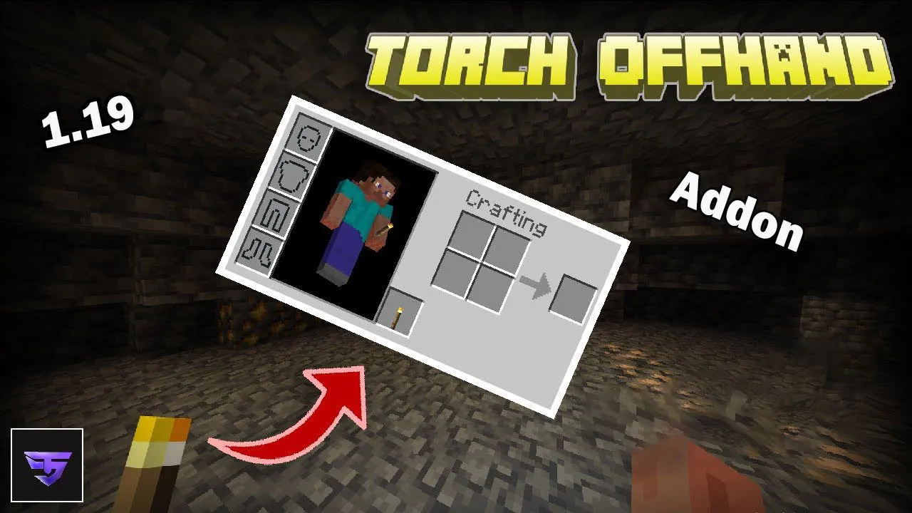 Torch OffHand for Minecraft Pocket Edition 1.19