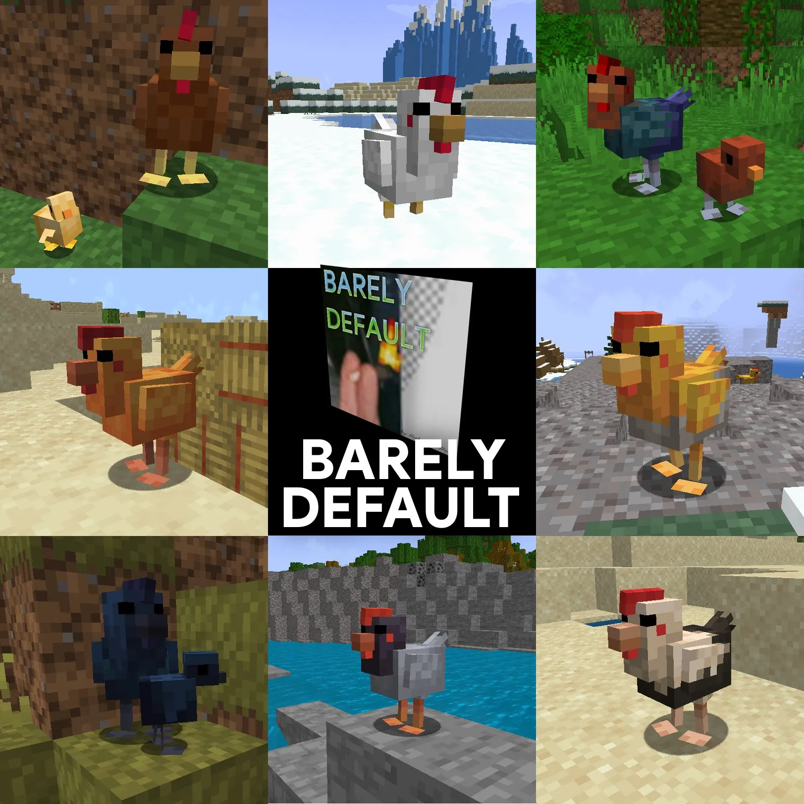 Barely Default x Fresh Animations for Minecraft 1.20.2