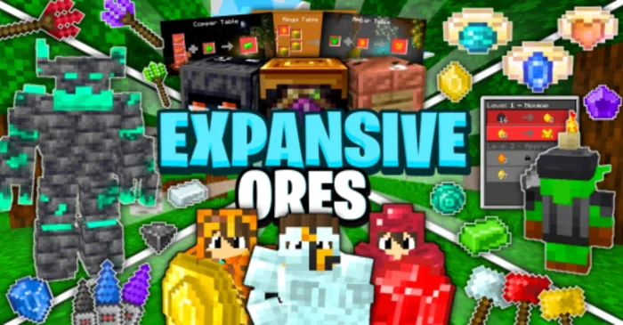 Expansive Ores for Minecraft Pocket Edition 1.20