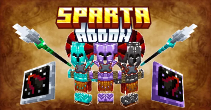 Sparta Armor, Spears, and Shields for Minecraft Pocket Edition 1.20