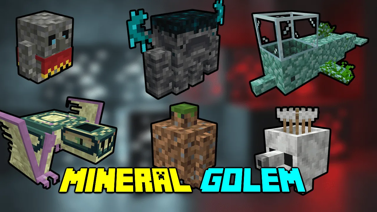 Mineral Golems for Minecraft Pocket Edition 1.20