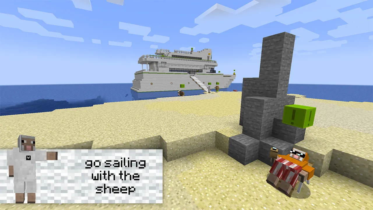 Sheep Ship Adventure | Minecraft Map