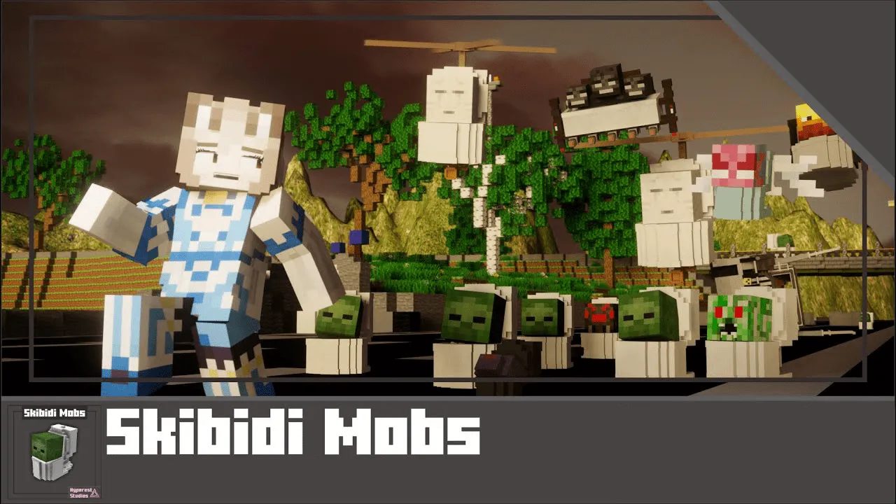 Skibidi Mobs for Minecraft Pocket Edition 1.19