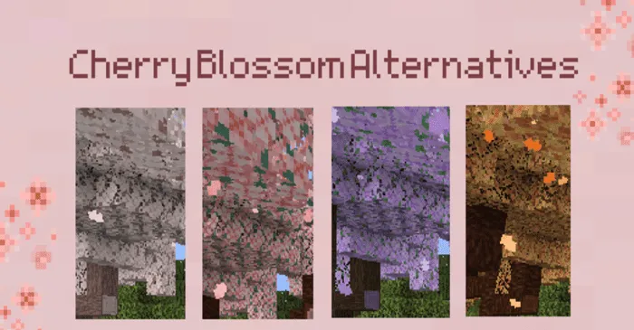 Cherry Blossom Alternatives for Minecraft Pocket Edition 1.19