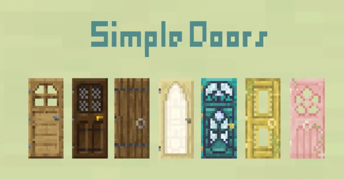 Simple Doors for Minecraft Pocket Edition 1.19