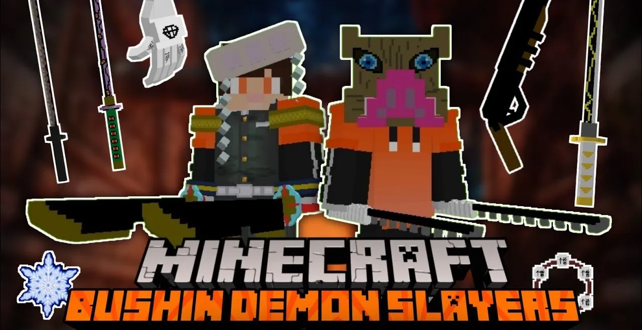 Bushin Demon Slayers for Minecraft Pocket Edition 1.19