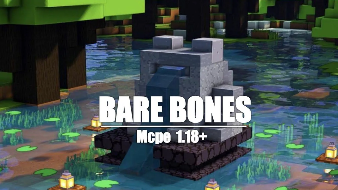 Bare Bones for Minecraft Pocket Edition 1.18