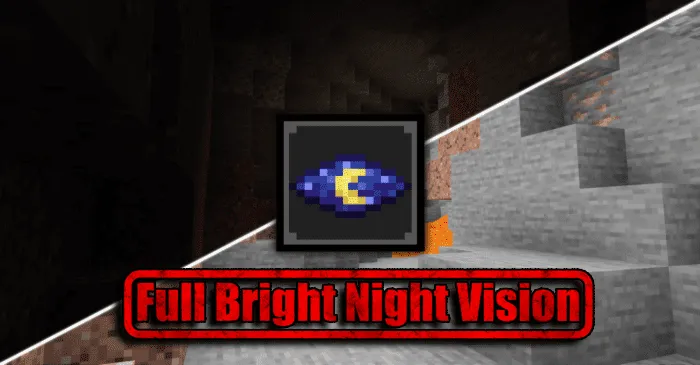 Full Bright Night Vision for Minecraft Pocket Edition 1.20