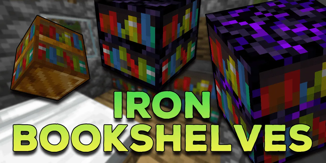 Iron Bookshelves for Minecraft 1.18.2