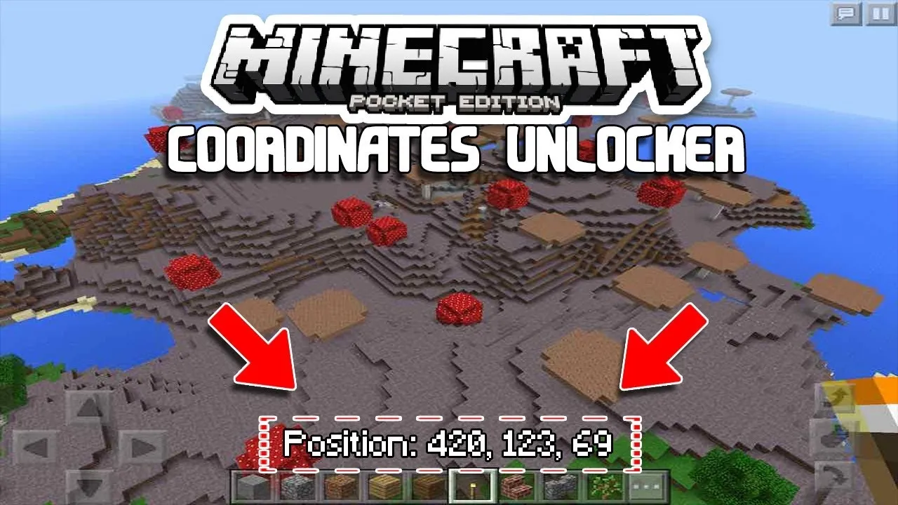 Coordinates Unlocker for Minecraft Pocket Edition 1.17