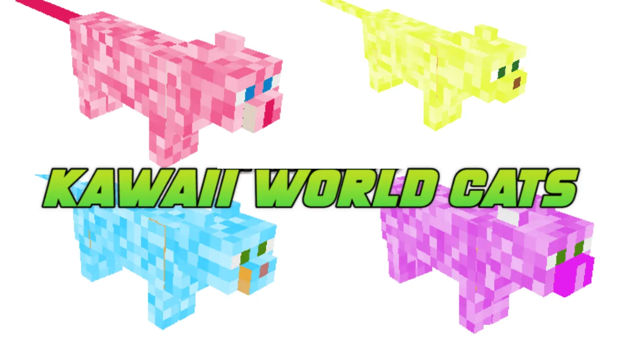 Kawaii World Cats for Minecraft 1.20