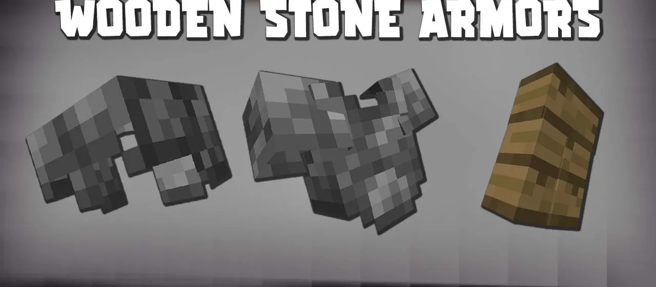 Wooden Stone Armors for Minecraft 1.20